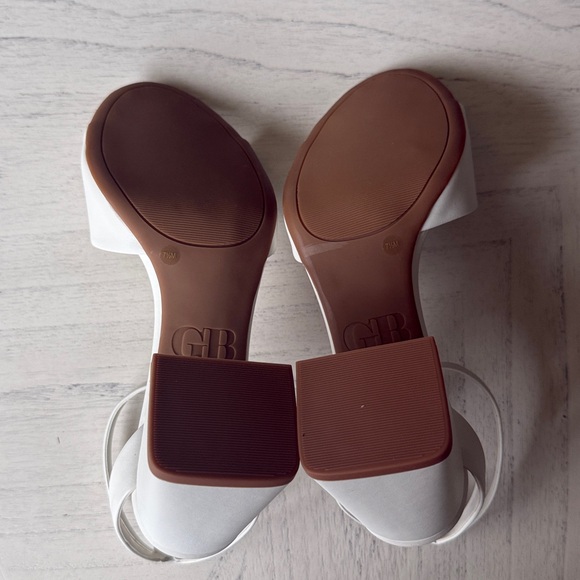 New GB Block-Party Leather Ankle Strap Block Heel Family Matching Dress Sandals - Picture 10 of 11